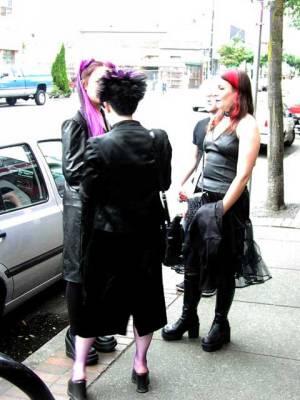 Wazubees before the Depeche Mode concert, July 28, 2001