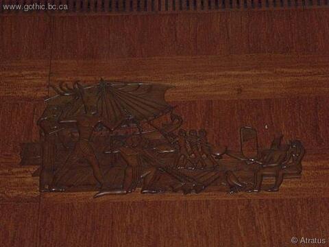 Artwork in the first-class ballroom