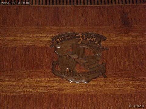 Artwork in the first-class ballroom