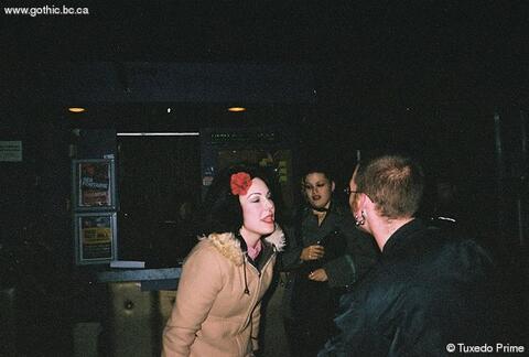 Dancing in the foyer.