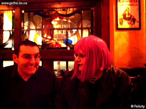 Joe and Felicity at the third Richmond Goth Elysium