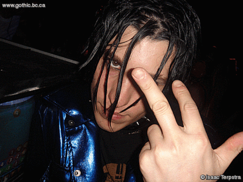 Jeremy from local industrial jungle-punk band Left Spine Down