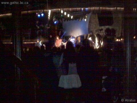 The damned awful band that would not get off the stage when they were supposed to.