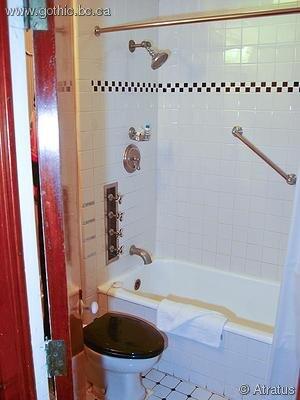 The washroom, still with orginal fixtures.