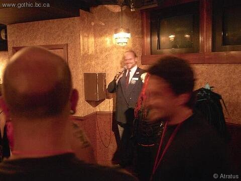 Our host for the &quot;Ghosts and Legends of the Queen Mary&quot; show.