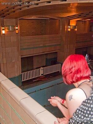 The haunted first-class swimming pool.