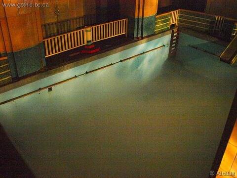 The haunted first-class swimming pool.