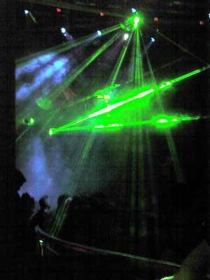 Disco ball lasers