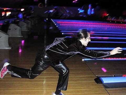 Glowing bowling at Xcalibur.