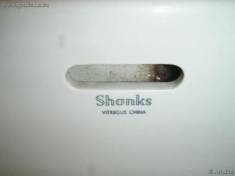 Shanks vitreous china. The sink in our room.