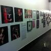 Main wall of the gallery. Look at all this art!! 